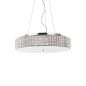 Preview: Pendellampe Roma SP9 mit Kristall Lampenschirm Ø:500mm