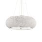 Preview: Large round crystal pendant light Pasha: Ø 65cm