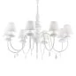 Preview: Ideal Lux Blanche chandelier antique SP8