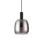Mobile Preview: Round glass pendant lamp Coco by Ideal Lux tinted in gray