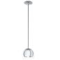 Preview: Globe pendant lamp Rocamar chrome