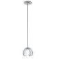 Preview: Globe pendant lamp Rocamar chrome