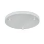 Preview: Round lamp suspension 3-fold in white