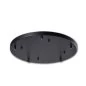 Mobile Preview: Round ceiling canopy 5-fold in black