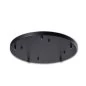 Preview: Round ceiling canopy 5-fold in black