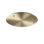 Preview: Round lamp canopy 5-fold in brushed brass/gold