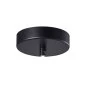 Preview: Round ceiling canopy 1-flame in black