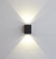 Preview: Square outdoor LED wall lamp Canto Kubi IP44 black