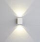 Preview: Square outdoor LED wall lamp Canto Kubi IP44 white