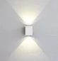 Preview: Square outdoor LED wall lamp Canto Kubi IP44 white