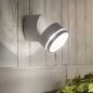 Preview: Round outdoor wall spotlight Omega in anthracite