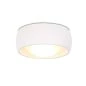 Preview: Small white LED ceiling lamp with rounded lampshade.