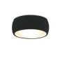 Mobile Preview: Black white LED ceiling lamp with rounded lampshade.