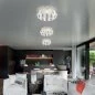 Preview: Three round living room LED ceiling light Geo in white