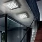 Preview: Braga Cristalli PL60 eckige LED Deckenleuchte chrom