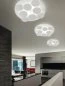 Preview: Round white LED ceiling lamp Nuvola Ø60cm with white 8 rotating discs Ø:60cm