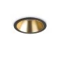 Preview: Round LED recessed ceiling spotlight in black/gold