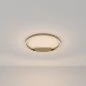 Preview: Golden LED ceiling lamp in ring shape Ø:60cm