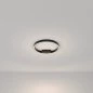 Preview: Black LED ceiling lamp in ring shape Ø:40cm