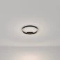 Preview: Schwarze LED Deckenlampe in Ringform Ø:40cm