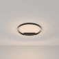 Preview: Schwarze LED Deckenlampe in Ringform Ø:60cm
