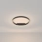 Preview: Black LED ceiling lamp in ring shape Ø:60cm