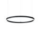 Preview: Schwarze Ringleuchte Oracle Slim Ø:70cm