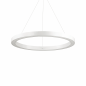 Preview: Weiße LED Ring-Pendelleuchte Oracle Ø:70cm