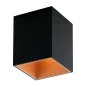 Preview: LED ceiling light cube Polasso black/copper