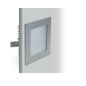 Preview: Planlicht glass LED recessed wall lam Wall 90 silver