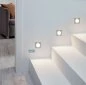 Preview: Zarate LED steps downlight square white