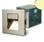 Preview: Quadratischer LED Stufenstrahler 1W aus Edelstahl