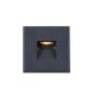 Preview: Quadratisches LED Treppenlicht Sys Wall Style 3 in schwarz
