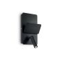 Preview: Schwarze LED Wandlampe Read mit USB Anschluss
