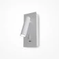 Preview: Wall reading lamp in white side