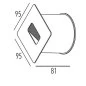 Preview: LED Stufenstrahler 3W quadratisch Skizze