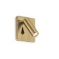 Preview: Angular wall recessed LED reading light Lite in gold brass