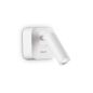 Preview: Ideal Lux Bean square wall reading lamp