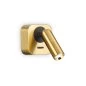 Preview: Square LED wall reading lamp Bean in brushed brass/gold with switch