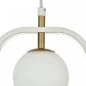 Preview: Pendant luminaire with white glass ball