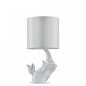Preview: Moderne Schirm Tischlampe Nashorn von Maytoni in weiß