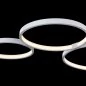 Mobile Preview: Detail von Maytoni LED Ring Deckenleuchte Olympia schwarzer Hintergrund