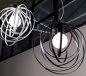 Preview: Pendant lamp in white or black rotating metal rings