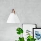 Preview: Glas Pendelleuchte Strap 27 als Wohnzimmer Beleuchtung