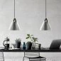 Mobile Preview: Pendant lamps Strap 36 in brushed steel for dining table