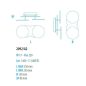 Preview: Braga LED wall lamp Nuvola