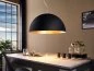 Preview: Globe hanging lamp Gaetano E27 black gold