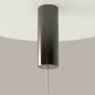 Preview: Close-up of the black cylindrical ceiling canopy