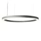 Preview: Ring-shaped LED pendant light Halo by Planlicht in silver