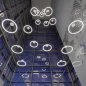 Mobile Preview: LED Ring Pendellampen Halo von Planlicht für hohe Räume